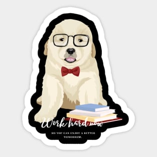 smart dog Sticker